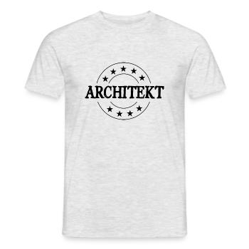 Architekt Beruf - Männer T-Shirt - Grau meliert - Vorne - AI Model Male 178 dark (178cm)