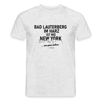 Bad Lauterberg - Männer T-Shirt - Grau meliert - Vorne - AI Model Male 178 dark (178cm)