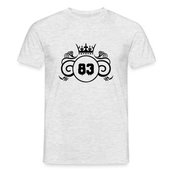 Armoiries 83 - T-shirt homme - gris chiné - Devant - AI Model Male 178 dark (178cm)