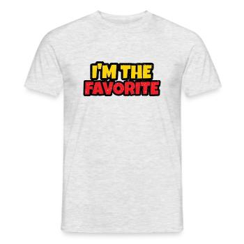 I'm The Favorite - Funny Gift - Men's T-Shirt - heather grey - Front - AI Model Male 178 dark (178cm)