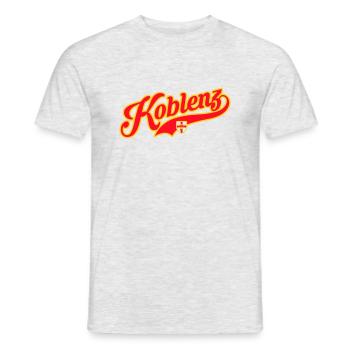 KOBLENZ - Männer T-Shirt - Grau meliert - Vorne - AI Model Male 178 dark (178cm)