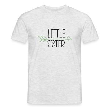 Little sister - Petite Sœur - T-shirt homme - gris chiné - Devant - AI Model Male 178 dark (178cm)
