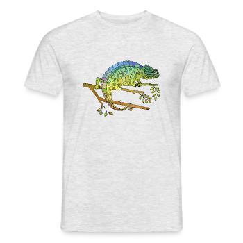 Caméléon - T-shirt homme - gris chiné - Devant - AI Model Male 178 dark (178cm)