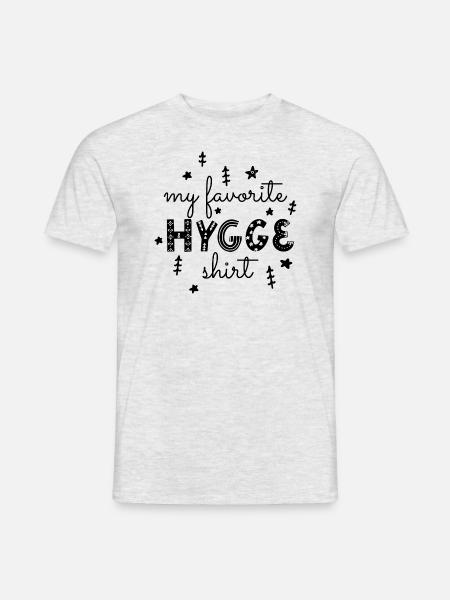 My favorite hygge shirt - Männer T-Shirt - Grau meliert