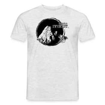 Everest - Men's T-Shirt - heather grey - Front - AI Model Male 178 dark (178cm)