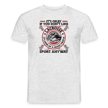 La crosse est une sorte de sport de personnes intelligentes - T-shirt homme - gris chiné - Devant - AI Model Male 178 dark (178cm)