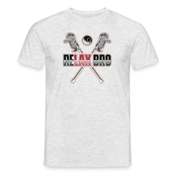Relax Bro Polocrosse Intercrosse Lax Player - Men's T-Shirt - heather grey - Front - AI Model Male 178 dark (178cm)