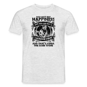 Vous ne pouvez pas acheter le bonheur, mais vous pouvez acheter un - T-shirt homme - gris chiné - Devant - AI Model Male 178 dark (178cm)