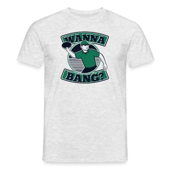 Disque Bang Golfeur Frisbee Golf Basket Disc - T-shirt homme - gris chiné - Devant - AI Model Male 178 dark (178cm)