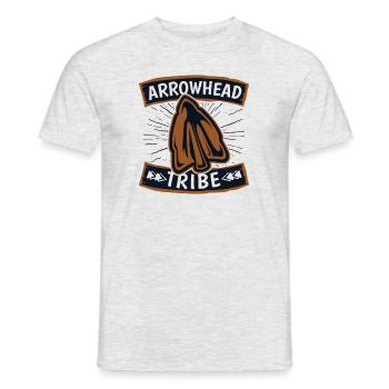 Arrowhead Tribe Jagdspitzen Arrowhead Hunter - Männer T-Shirt - Grau meliert - Vorne - AI Model Male 178 dark (178cm)