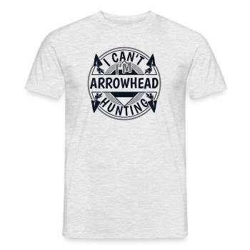I Can't I'm Arrowhead Hunting Arrowhead Hunter - Männer T-Shirt - Grau meliert - Vorne - AI Model Male 178 dark (178cm)