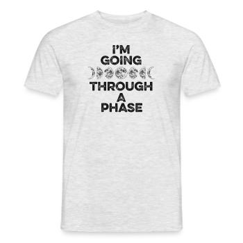 I'm Going Through A Phase Sternenhimmel Kosmologe - Männer T-Shirt - Grau meliert - Vorne - AI Model Male 178 dark (178cm)