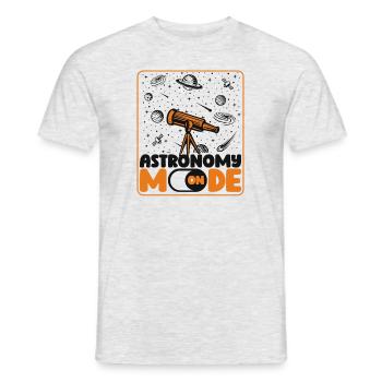 Mode Astronomie Sur Astronomie Photographe Cosmologiste - T-shirt homme - gris chiné - Devant - AI Model Male 178 dark (178cm)