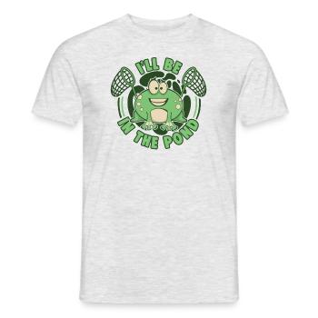 I'll Be In The Pond Tadpole Tree Frog Frog - Men's T-Shirt - heather grey - Front - AI Model Male 178 dark (178cm)