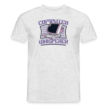 Computer Whisperer Admin IT-Betrieb Administrator - Männer T-Shirt - Grau meliert - Vorne - AI Model Male 178 dark (178cm)