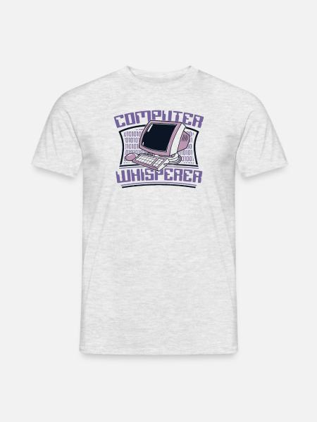 Computer Whisperer Admin IT-Betrieb Administrator - Männer T-Shirt - Grau meliert