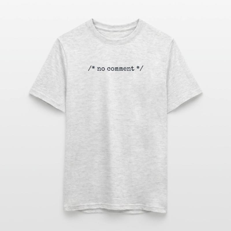 No Comment Developer Softwareentwickler Coder Männer T-Shirt