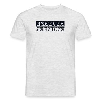 Reverse Engineer Software Engineer Developer - Men's T-Shirt - heather grey - Front - AI Model Male 178 dark (178cm)