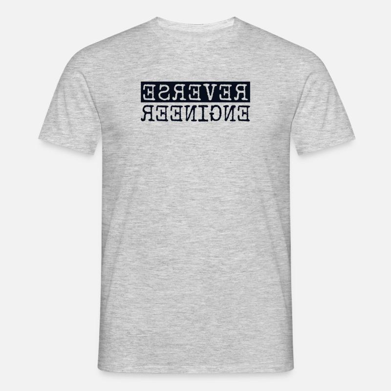 Reverse Engineer Softwareingenieur Developer - Männer T-Shirt - Grau meliert