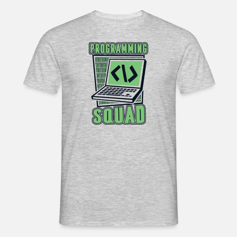 Programming Squad Softwareentwickler Developer - Männer T-Shirt - Grau meliert