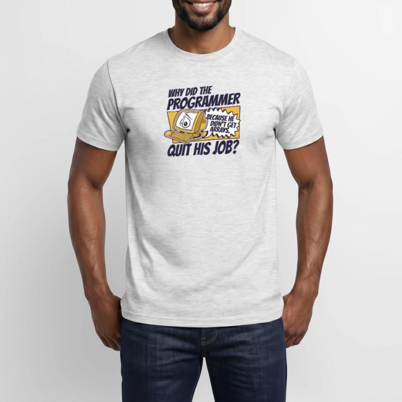 Why Did Programmer Quit Job Developer Coder Men's T-Shirt