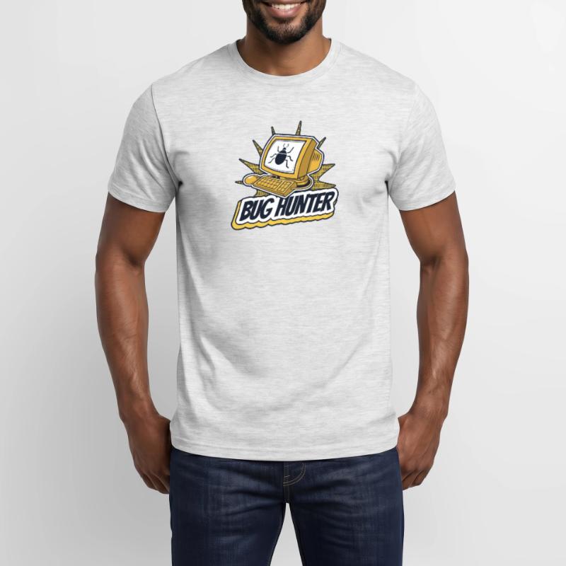 Bug Hunter Softwareingenieur Developer Coder Männer T-Shirt