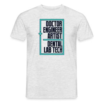 Doctor Engineer Artist Dentallabor Zahnlabor - Männer T-Shirt - Grau meliert - Vorne - AI Model Male 178 dark (178cm)