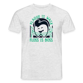 Plaque Is Wack Dentallabor - Männer T-Shirt - Grau meliert - Vorne - AI Model Male 178 dark (178cm)