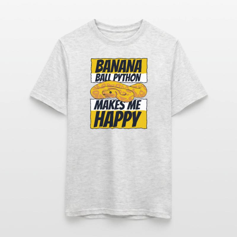 Me rend heureux Serpent Python Boule de banane Python T-shirt homme