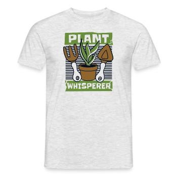 Plant Whisperer allotment garden allotment garden - Men's T-Shirt - heather grey - Front - AI Model Male 178 dark (178cm)