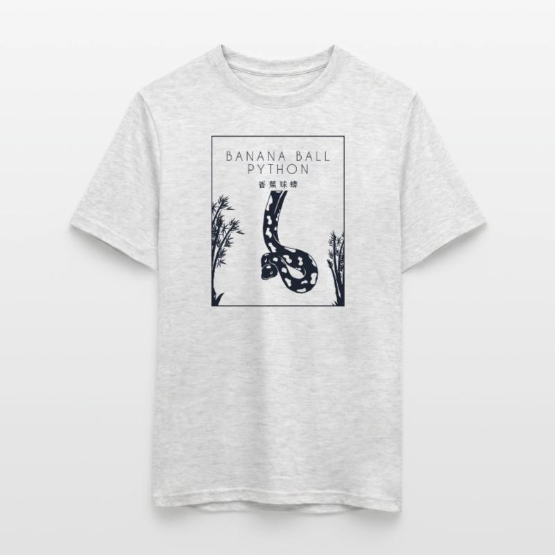 Boule de banane Python Hanzi Chinois Hanzi Snake Banane T-shirt homme