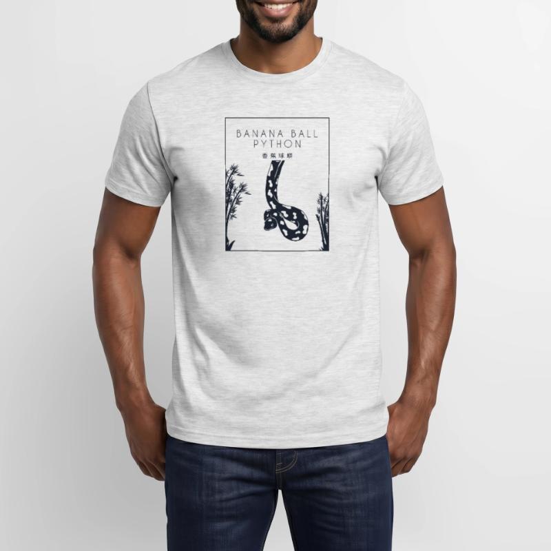 Boule de banane Python Hanzi Chinois Hanzi Snake Banane T-shirt homme