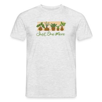 Just One More Gartenbau Schrebergarten Gärtner - Männer T-Shirt - Grau meliert - Vorne - AI Model Male 178 dark (178cm)
