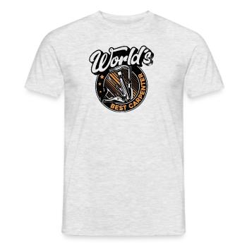 World's Best Carpenter Tischler Holztechniker - Männer T-Shirt - Grau meliert - Vorne - AI Model Male 178 dark (178cm)