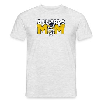 Billiards Mom Billardtisch Billiards Snooker - Männer T-Shirt - Grau meliert - Vorne - AI Model Male 178 dark (178cm)