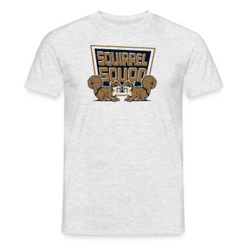 Squirrel Squad Squirrel Fuchshörnchen Eichhörnchen - Men's T-Shirt - heather grey - Front - AI Model Male 178 dark (178cm)