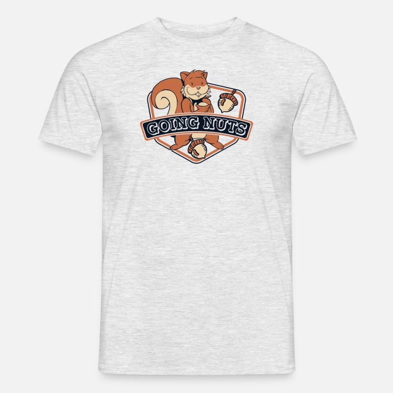 Going Nuts Squirrel Fuchshörnchen Grauhörnchen - Männer T-Shirt - Grau meliert