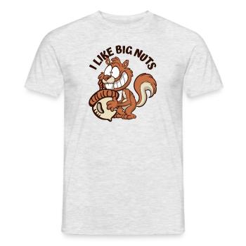 I Like Big Nuts Grey Squirrel Squirrel Squirrel - Men's T-Shirt - heather grey - Front - AI Model Male 178 dark (178cm)