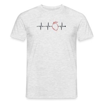 Lemonade Stand Heartbeat Lemonade Lover - T-shirt homme - gris chiné - Devant - AI Model Male 178 dark (178cm)