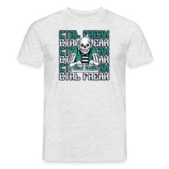 CTRL Freak Software Developer Developer - Men's T-Shirt - heather grey - Front - AI Model Male 178 dark (178cm)