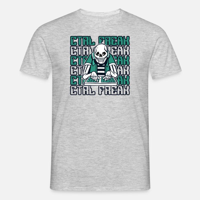CTRL Freak Softwareentwickler Developer - Männer T-Shirt - Grau meliert