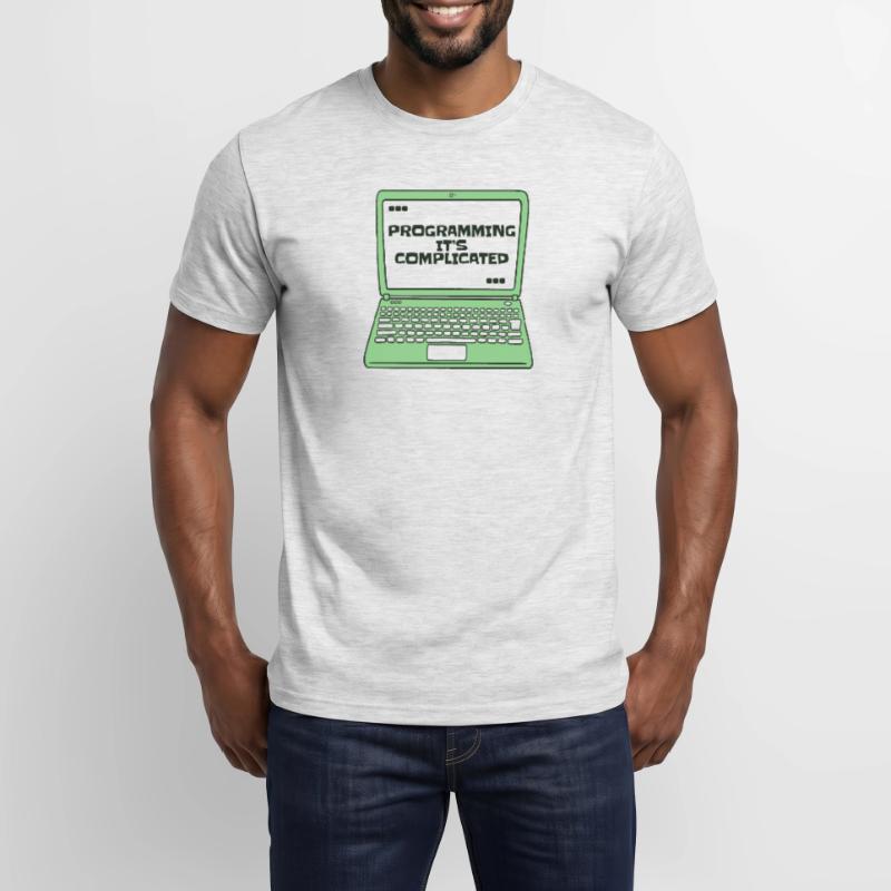 Programming It's Complicated Developer Coder Männer T-Shirt