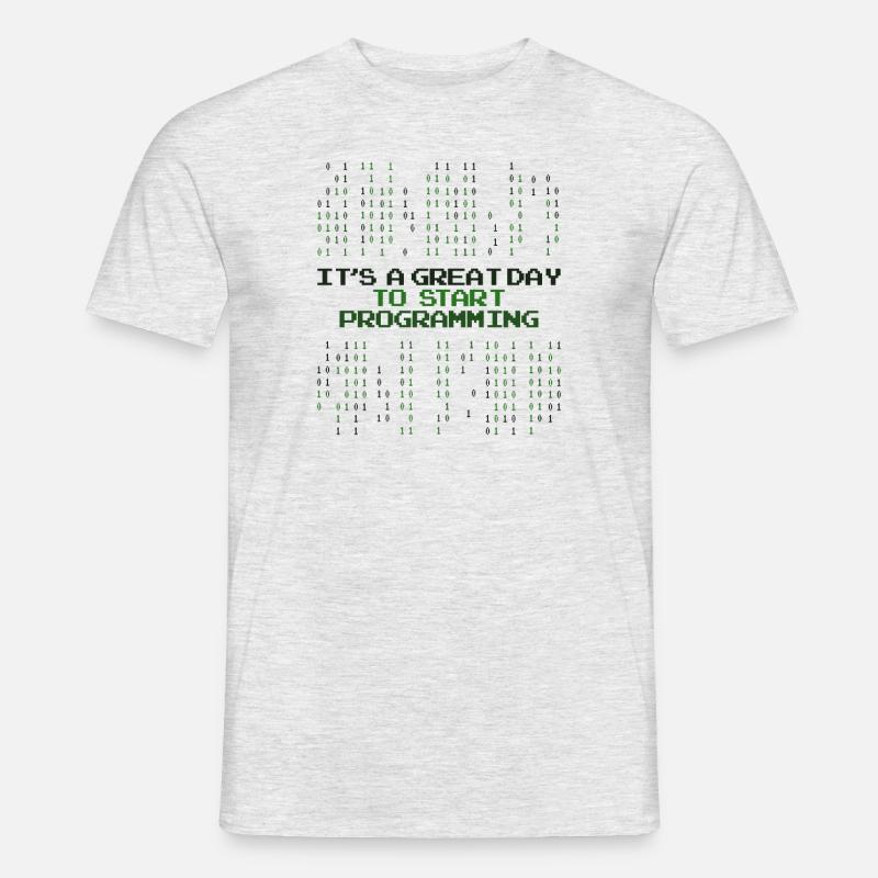 Great Day To Start Programming Developer Coder Men’s T-shirt
