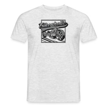 Trikeaholic Threewheeler Trikebike Tricycle - Men's T-Shirt - heather grey - Front - AI Model Male 178 dark (178cm)