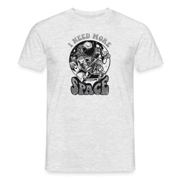 I Need More Space Cosmonaut Spaceship Taikonaut - Men's T-Shirt - heather grey - Front - AI Model Male 178 dark (178cm)
