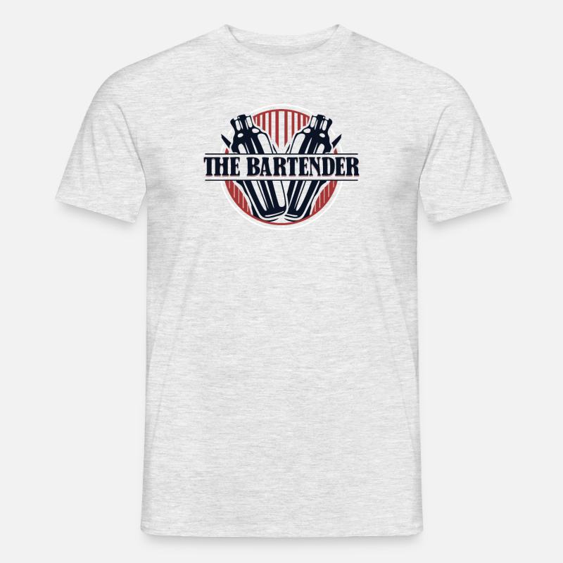 The Bartender Mixologist Barmann Bartender - Männer T-Shirt - Grau meliert