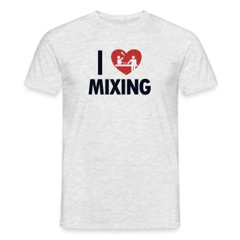 I love Mixing Mixologist Barmann Bartender - Männer T-Shirt - Grau meliert - Vorne - AI Model Male 178 dark (178cm)