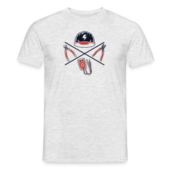 Ingénieur électricien Électricien Électronicien - T-shirt homme - gris chiné - Devant - AI Model Male 178 dark (178cm)