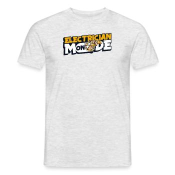 Electrician Mode On Electrical Engineer Electronics Technician - Men's T-Shirt - heather grey - Front - AI Model Male 178 dark (178cm)