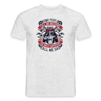 Some People Call Me Mechanic Most Important Call - Men's T-Shirt - heather grey - Front - AI Model Male 178 dark (178cm)